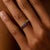 Vintage Diamond Sapphire 18k Yellow Gold Band, Size 6.5 For Sale - Image 4 of 7