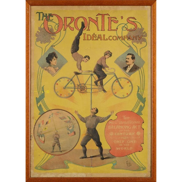 E. Löffler, the Oronte's Ideal Company, Framed Original Manifesto, 1900s For Sale - Image 3 of 3