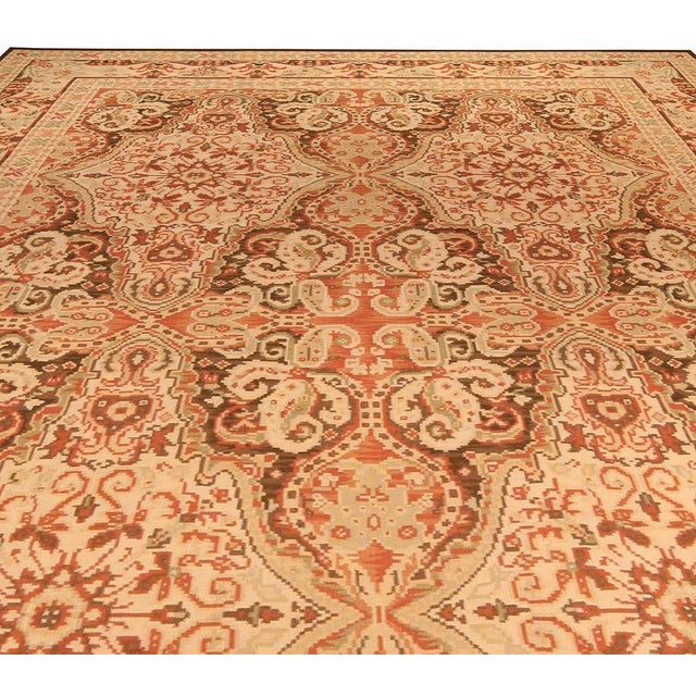 Modern Contemporary Floral, Bessarabian Style Handmade Wool Rug by Doris Leslie Blau For Sale - Image 3 of 7
