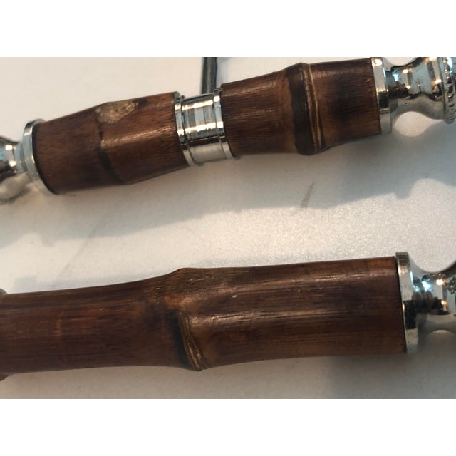 Wood 1970s Bamboo Corkscrew and Bottle Opener Barware Set - 2 pcs For Sale - Image 7 of 11