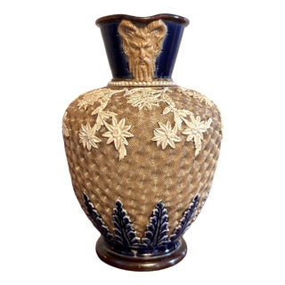 Antique Dolton Lambeth Jug by Emma Shute, 1880 For Sale