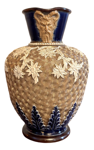 Antique Dolton Lambeth Jug by Emma Shute, 1880