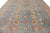Contemporary Oversize Blue Modern Oushak Handmade Wool Rug For Sale - Image 3 of 12