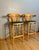 W 22" D 20" H 41" Seat Depth 16" Seat Height 30.5" Arm Height 39 A beautiful pair of vintage bentwood barstool height...