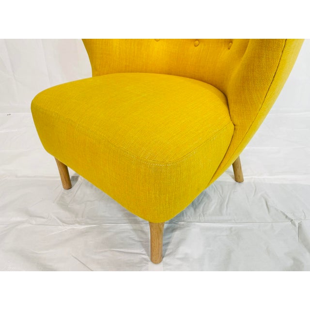 Architectural Lounge Chair in Golden Tweed, Attributed to Decca Furniture LTD For Sale - Image 15 of 16