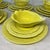 Secla 1970s Secla Majolica Pottery “Yellow Cabbage Leaf” - Serving for 5, 20 Pieces For Sale - Image 4 of 12