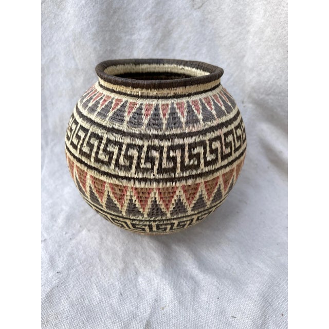 Handwoven Tribal Embera Basket For Sale - Image 4 of 4