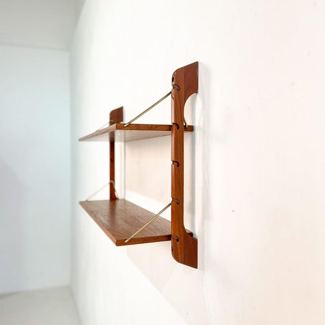 Mid-Century Modern Scandinavian Ergo Shelving Unit in Teak from John Texmon, 1960s, Set of 2 For Sale - Image 3 of 7