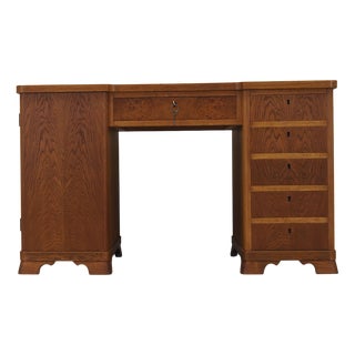 Vintage Danish Oak Desk, 1960s For Sale