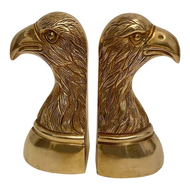Vintage Brass Eagle Bookends A Pair Chairish