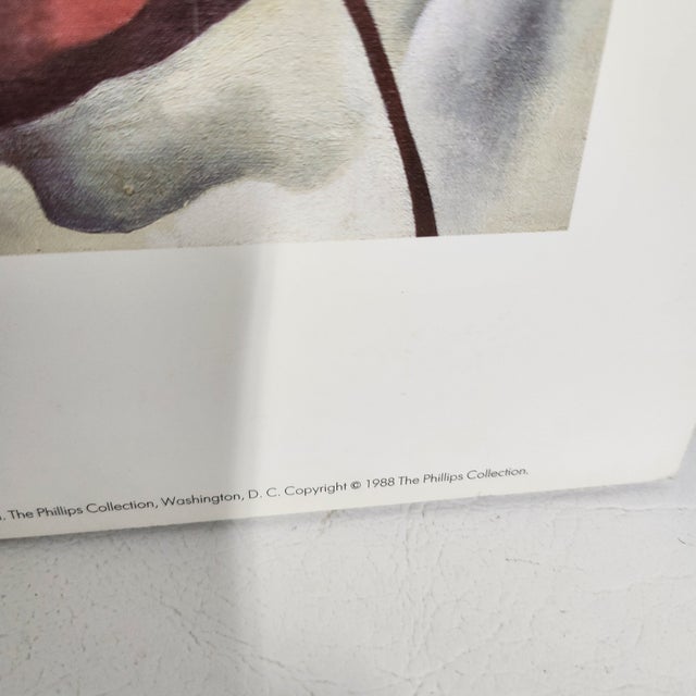 Vintage 80's Georgia O’Keeffe Floral Prints — Mounted & Ready to Hang- Set of 5 For Sale - Image 9 of 17