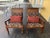 Vintage Colonial Mission Style Modern Upholstered Wood & Cane Back Chairs With Pillows - 6 For Sale - Image 4 of 10