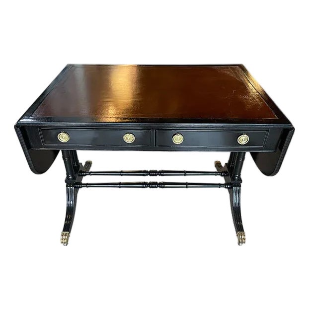 37.5" Finished 2 Drawer Vintage Table For Sale