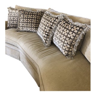 Marge Carson Chenille Accent Pillows - Set of 4 For Sale