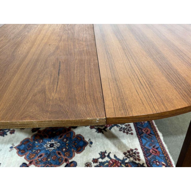 Vintage Teak Table with One Extension, 1970s For Sale - Image 3 of 18
