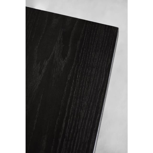 Mid-Century Scandinavian Modern Dark Oak Sideboard with Wooden Handles, 1960s For Sale - Image 16 of 18