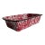 Vintage Red & White Splatter Enamelware Loaf Pan For Sale