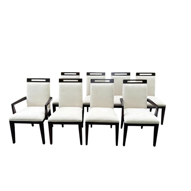 Early 21st Century Bernhardt Upholstered Dining Chairs - Set of 8 For Sale - Image 5 of 15