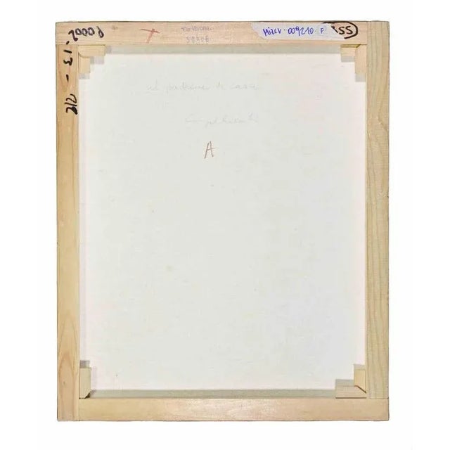 Modern Alberto Gallerati, The Host, Oil on Canvas, 1970s For Sale - Image 3 of 4