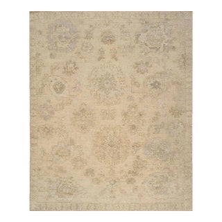 Oushak Wool Cream Area Rug, 10' 3'' X 13'11'' For Sale