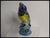 Japanese 1930s Colorful Pottery Parrot Flower Frog Figural MCM Made in Japan For Sale - Image 3 of 9