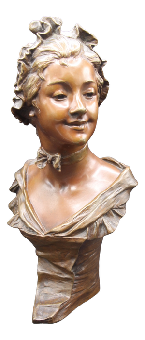 Georges Van Der Straeten, Marinette, 1800s, Bronze