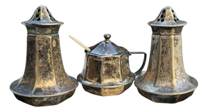 Pre-War Plated Spice Rack, 1920s, Set of 6