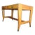 Vintage Gio Ponti Bnl Writing Table / Desk in Italian Walnut, Beech and Brass For Sale