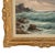 Textile Antique Italian Oil on Canvas Painting Seascape Coastline Isle of Capri Italy by Cavalier Michele Federico, 1925 For Sale - Image 7 of 13