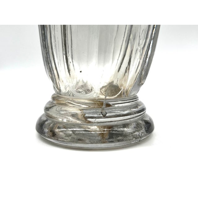 Vintage Art Deco Pressed Glass Vase by Pierre Davesn, 1930s For Sale - Image 8 of 16