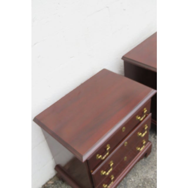 Link Taylor Heirloom Nightstands End Side Bedside Tables a Pair 6146 For Sale - Image 14 of 18