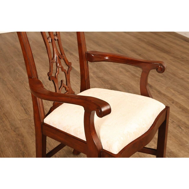 Scarborough House Chippendale Style Pair Of Mahogany Armchairs For Sale In Philadelphia - Image 6 of 18