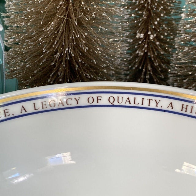 Ceramic Tiffany Mercedes Benz Porcelain Bowl Commemorative - Made in Japan For Sale - Image 7 of 14