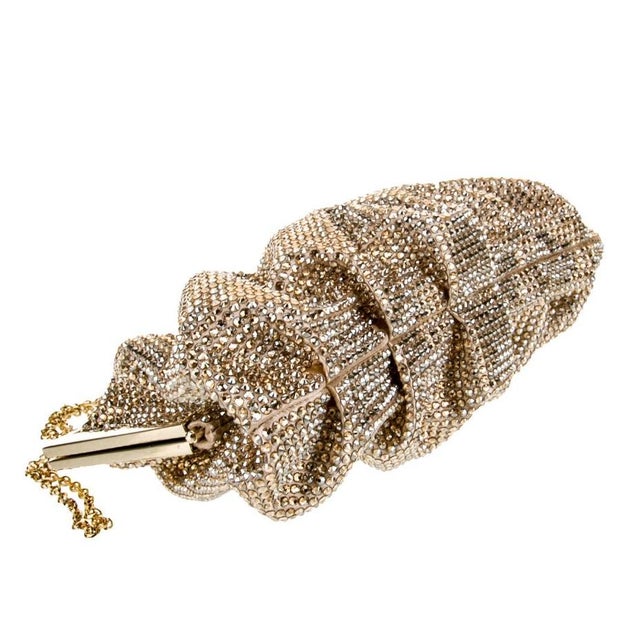 Elevate your evening look with this Judith Leiber Natalie Crystal Clutch. A sublime meld of refined minimalism and valued...