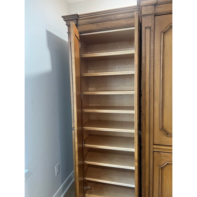 Large Custom Made Wardrobe Unit/Armoire System Very well made piece Comes apart into multiple pieces for transport Soft...