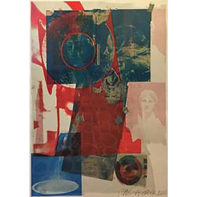 アート・デザイン・音楽 First Born : 1968-1975 1968 Robert Rauschenberg Pencil Signed Color Lithograph