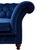 Peyton Sloped Arm Chesterfield Love Seat - Blue Velvet For Sale - Image 4 of 7