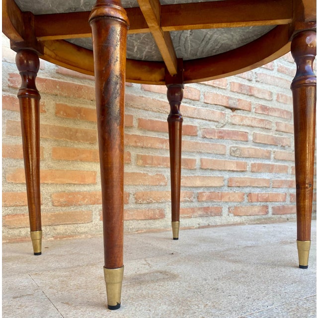French Bronze Mounted Center, End or Sofa Table with Black Marble Top, 1940s For Sale - Image 12 of 18