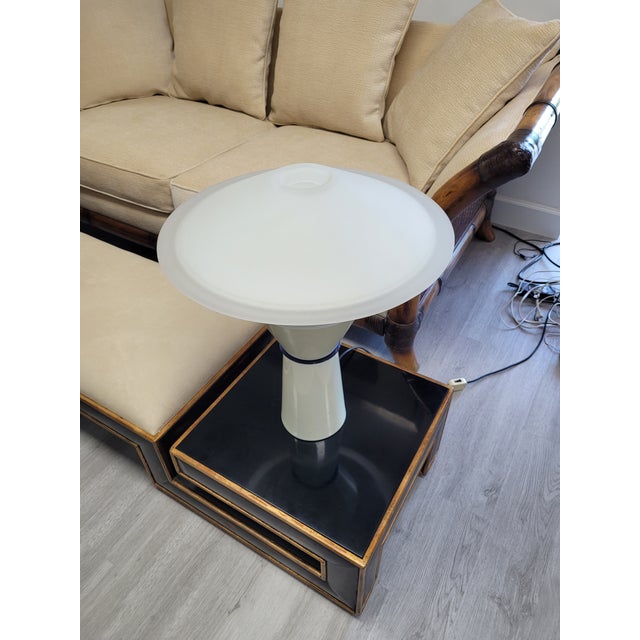 Ecru Flos by Pier Giuseppe Ramella for Arteluce "Giada" Post-Modern Lamps - A Pair For Sale - Image 8 of 11