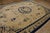 Superlative Beige Open Field With Details Flowers in a Medallion Design Antique Chinese Peking Rug For Sale - Image 4 of 12