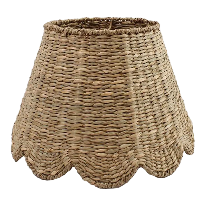 Maison Maison Design Scalloped Seagrass Lampshade - Thumbnail 3