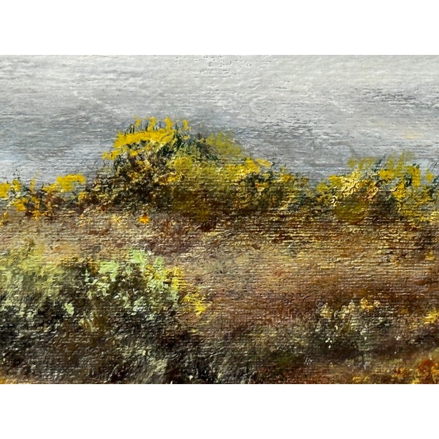 Oil Painting Scottish Highlands Sheep Grazing Ben Nevis Range by Wendy Reeves C1990's Framed For Sale - Image 6 of 12