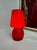 Glass Mushroom Table Lamp in Red Murano Glass from La Luce Vetro Arte Muranese, Italy, 1970s For Sale - Image 7 of 15