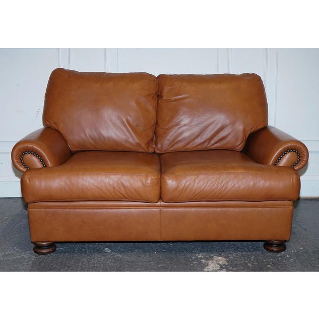 A beautiful Tetrad Cordoba Tan Leather Sofa in good condition. Measurements Height with cushions - 88 cm Height without...