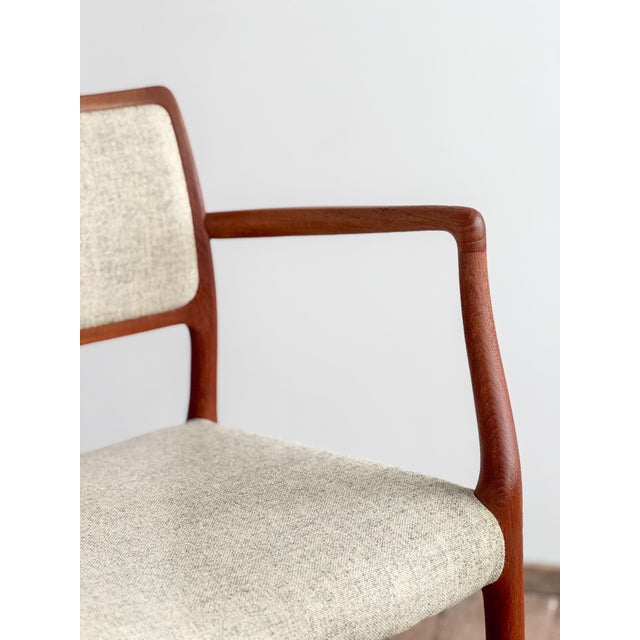 Wood Mid-Century Model 65 Armchair by Niels Otto (N. O.) Møller for J. L. Mollers, 1968 For Sale - Image 7 of 17