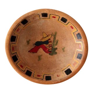 Mid-Century Mexican Wood Bowl For Sale