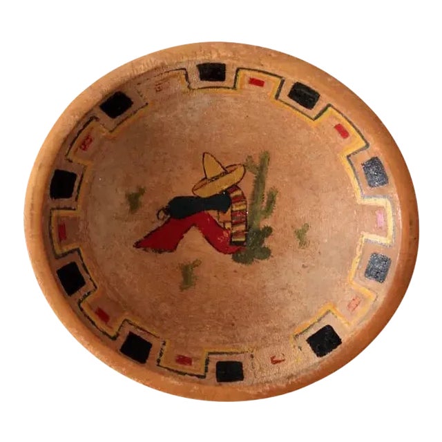 Mid-Century Mexican Wood Bowl For Sale