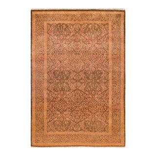 Mogul, One-of-a-Kind Hand-Knotted Area Rug - Yellow, 4' 3" x 6' 2" For Sale