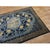 Antique 1880s Blue Classic Greek Key Chinese Peking Knotted Wool Small Rug For Sale - Image 4 of 9