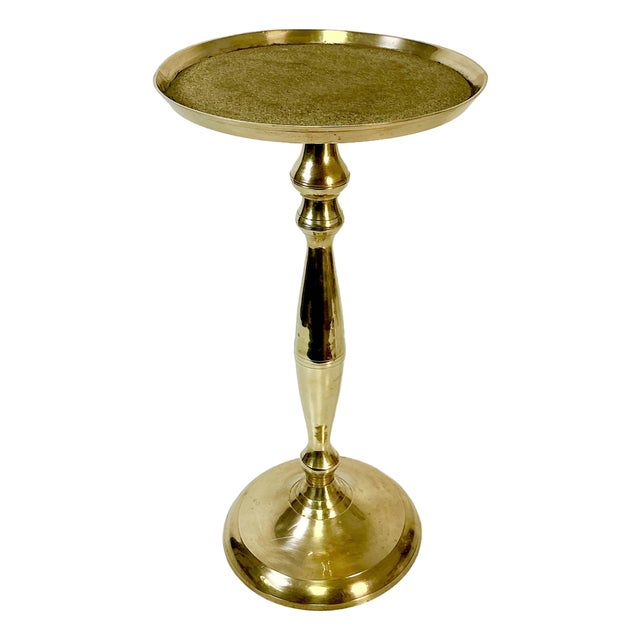 1970s Vintage Art Deco Hollywood Regency Boho Chic Brass Drinks Table. For Sale